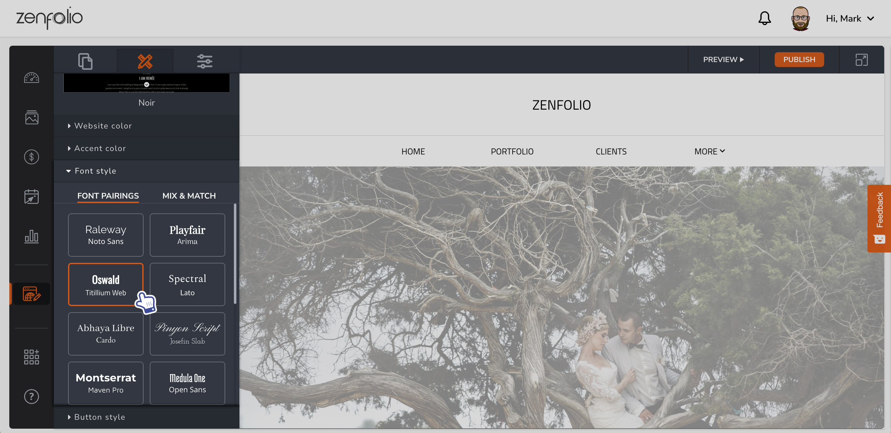 Customizing Your Website Zenfolio