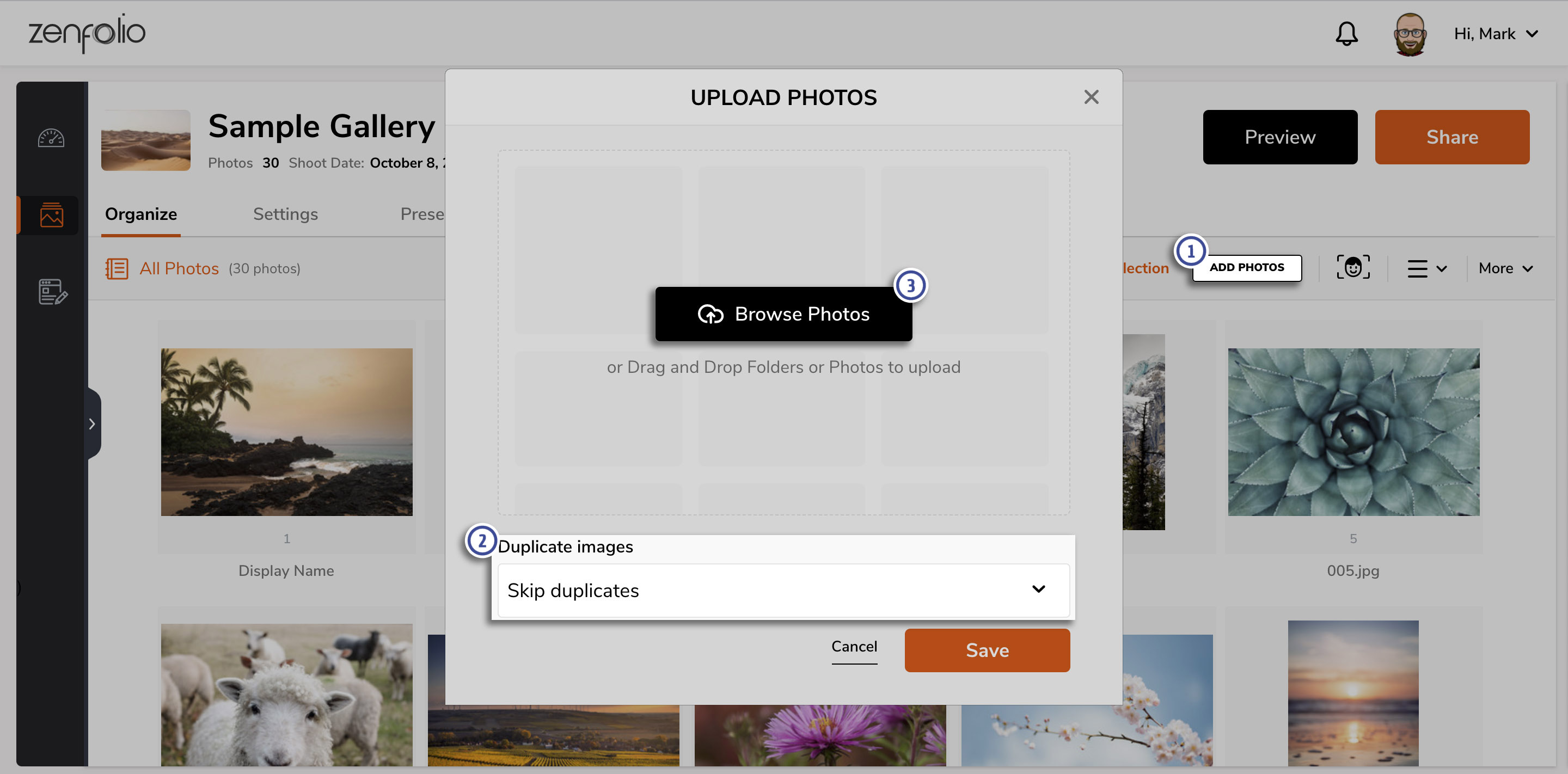 Managing and Uploading Galleries Zenfolio