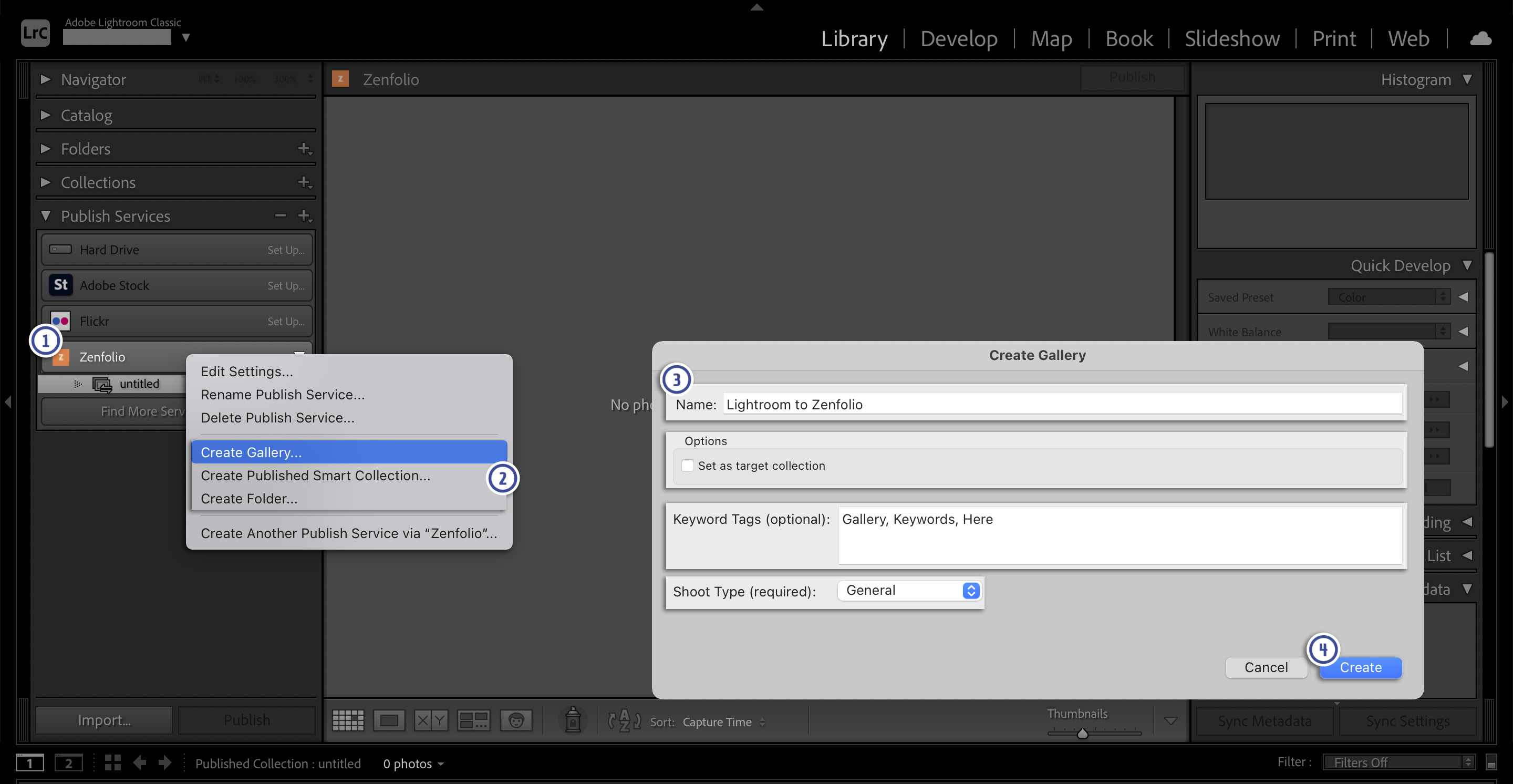 Upload Using the Zenfolio Lightroom Plugin Zenfolio