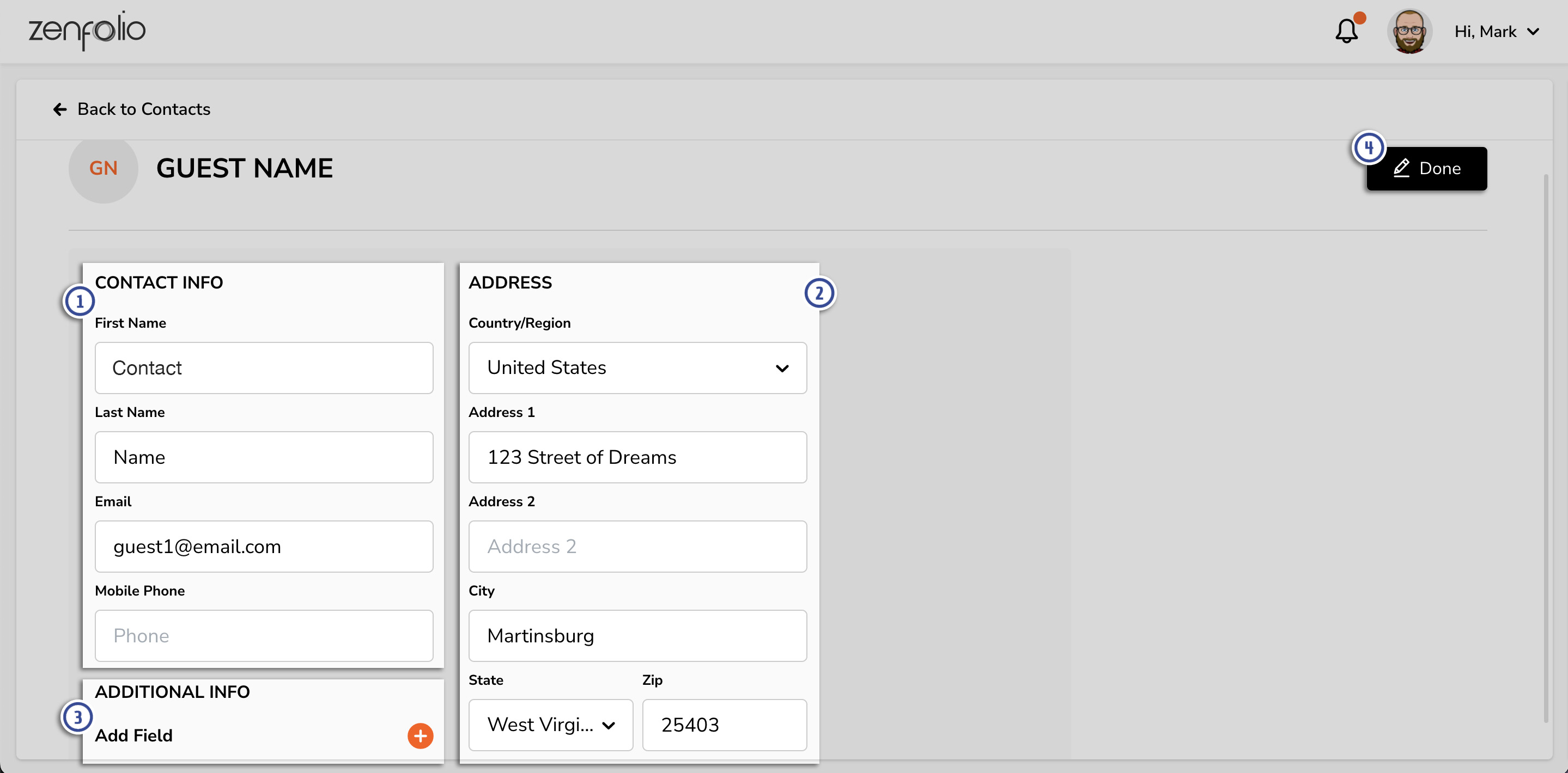 Viewing and Using Your Account's Contact List Zenfolio
