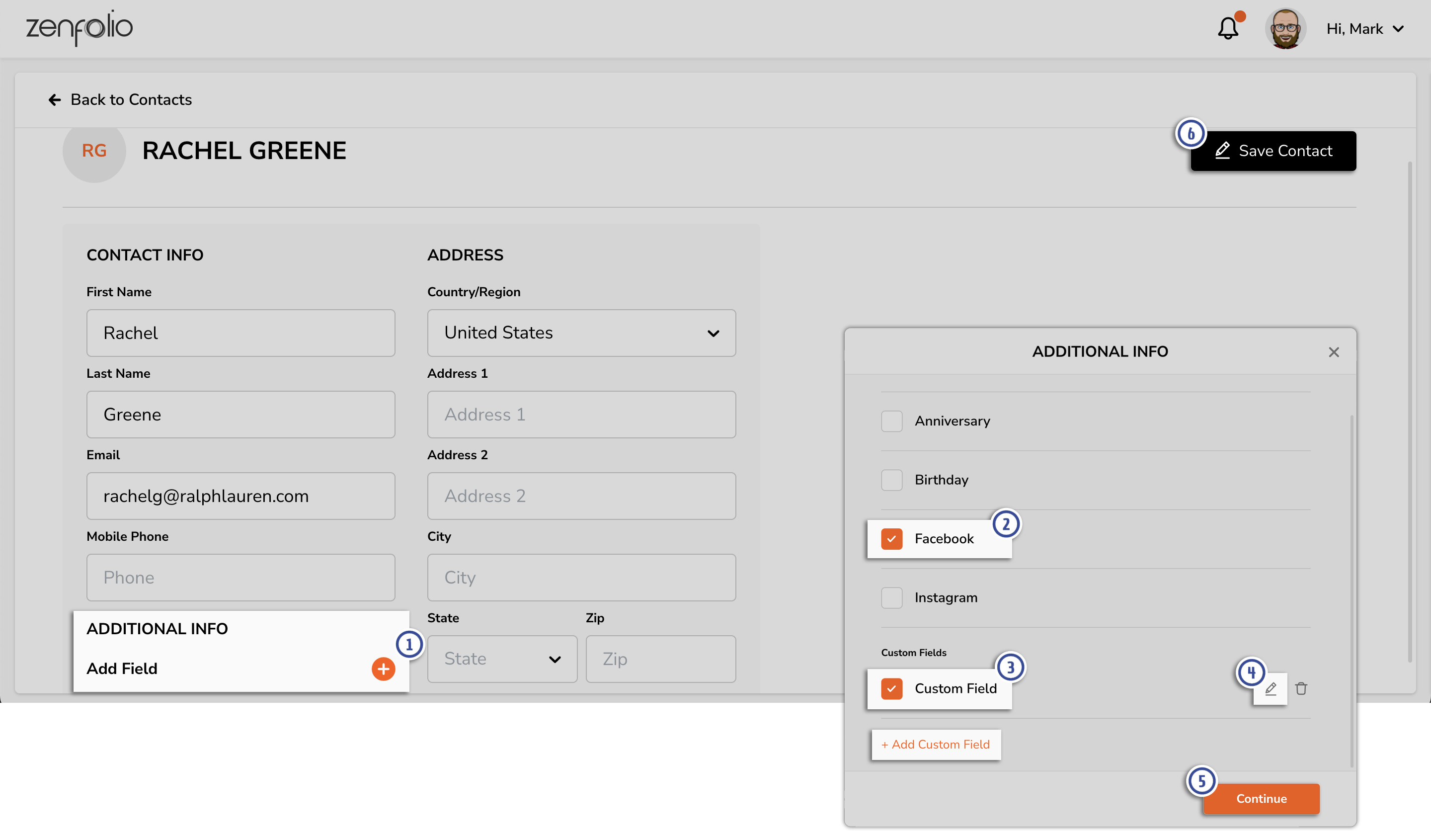 Viewing and Using Your Account's Contact List Zenfolio